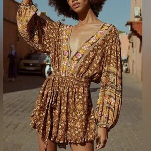 SPELL DESIGNS MADAME PEACOCK ROMPER Medium